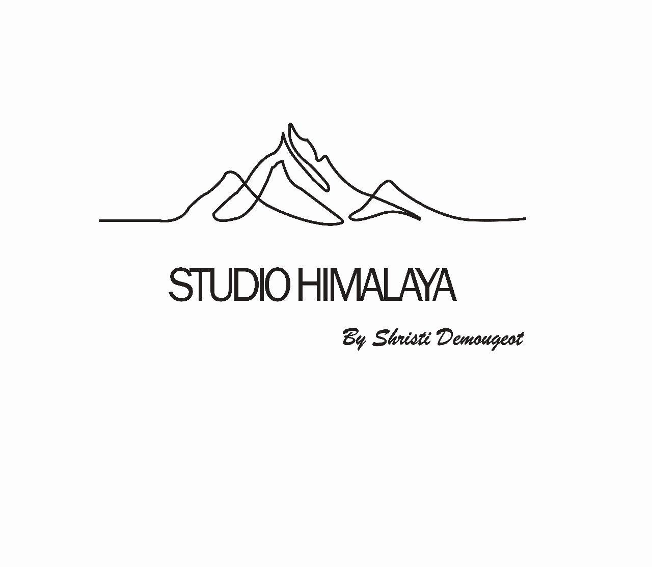 Studio Himalaya by Shristi Demougeot — mountain line logo