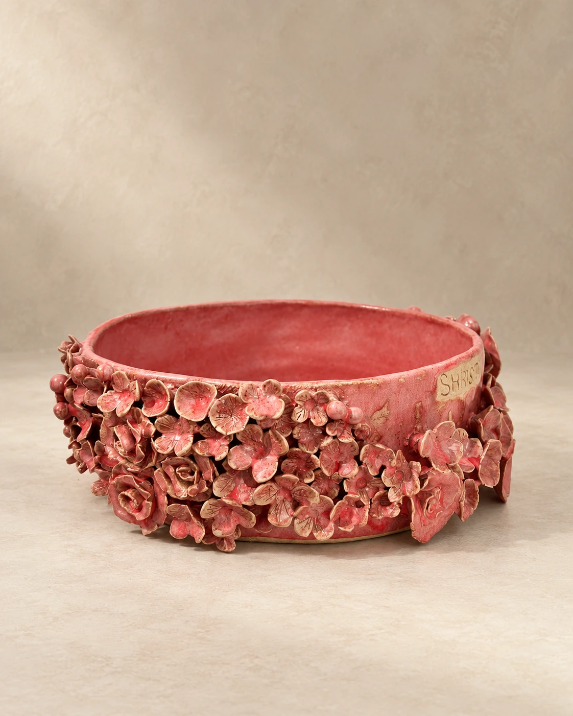 Lavierose — glazed stoneware by Shristi Shrestha Demougeot