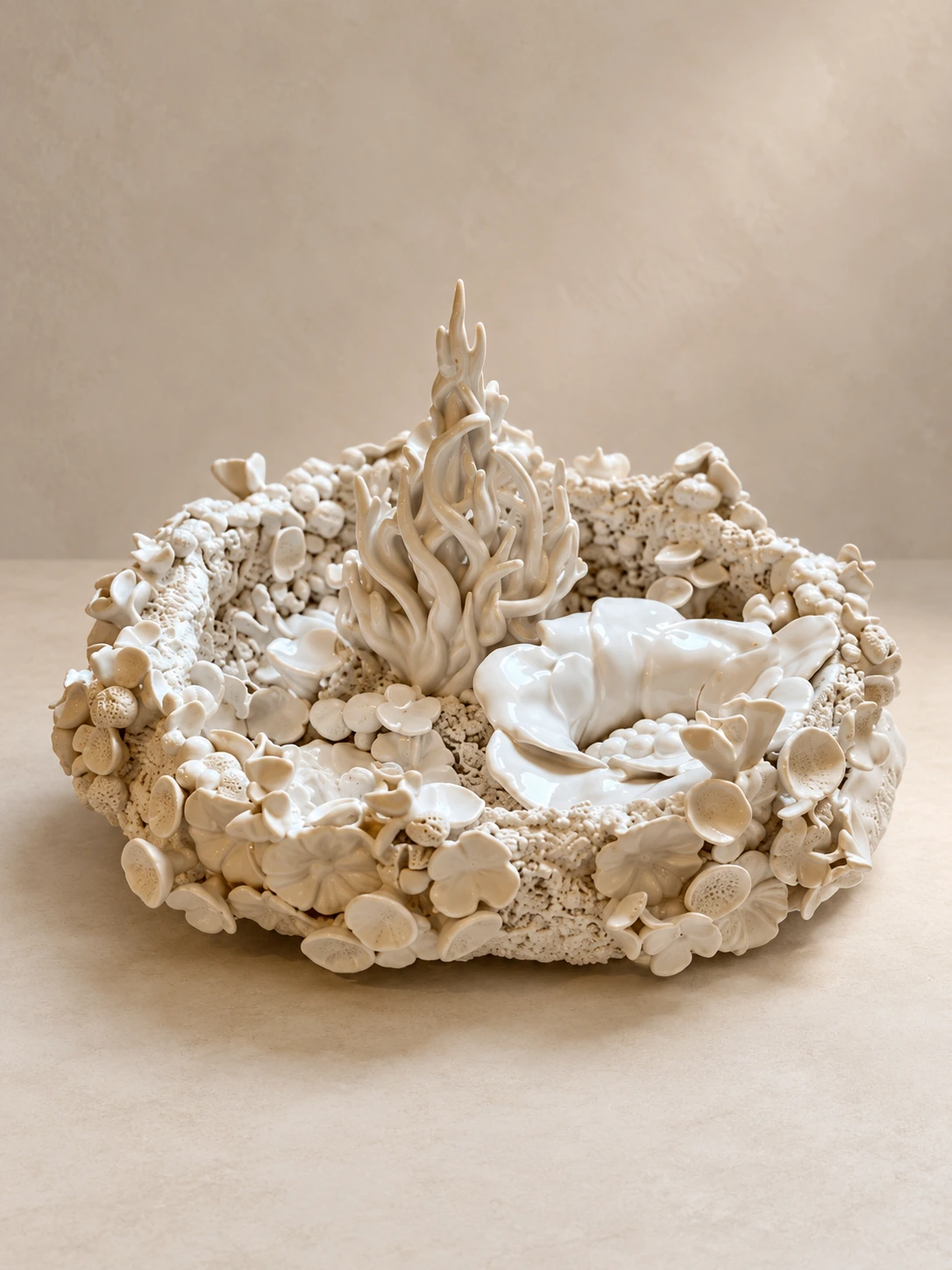 Igniflora — glazed porcelain by Shristi Shrestha Demougeot
